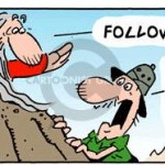 "Follow your dreams," cartoon