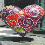 Heart sculpture at Kaiser Permanente - San Francisco
