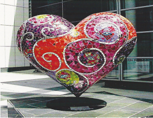 Heart sculpture at Kaiser Permanente - San Francisco